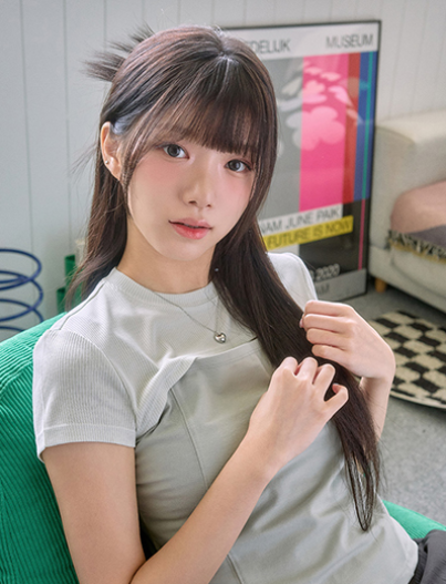 Sushi Bang) See-through bang tail (100% human hair)