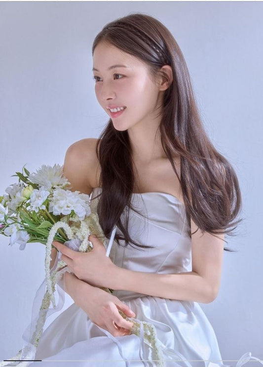 Wedding💗 Hair extensions) Loose Perm V-line 4 pcs