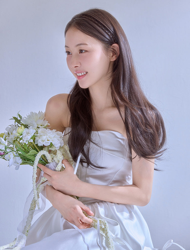 Wedding💗 Hair extensions) Loose Perm V-line 4 pcs